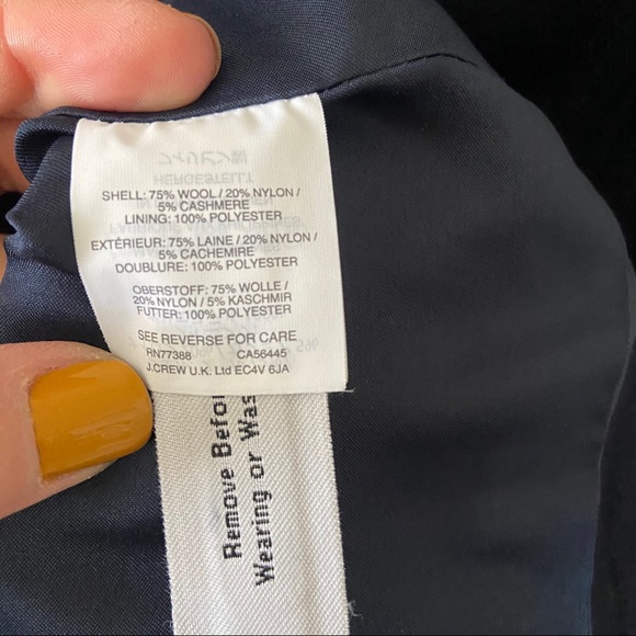 J. Crew Navy Pea Coat - Picture 5 of 5